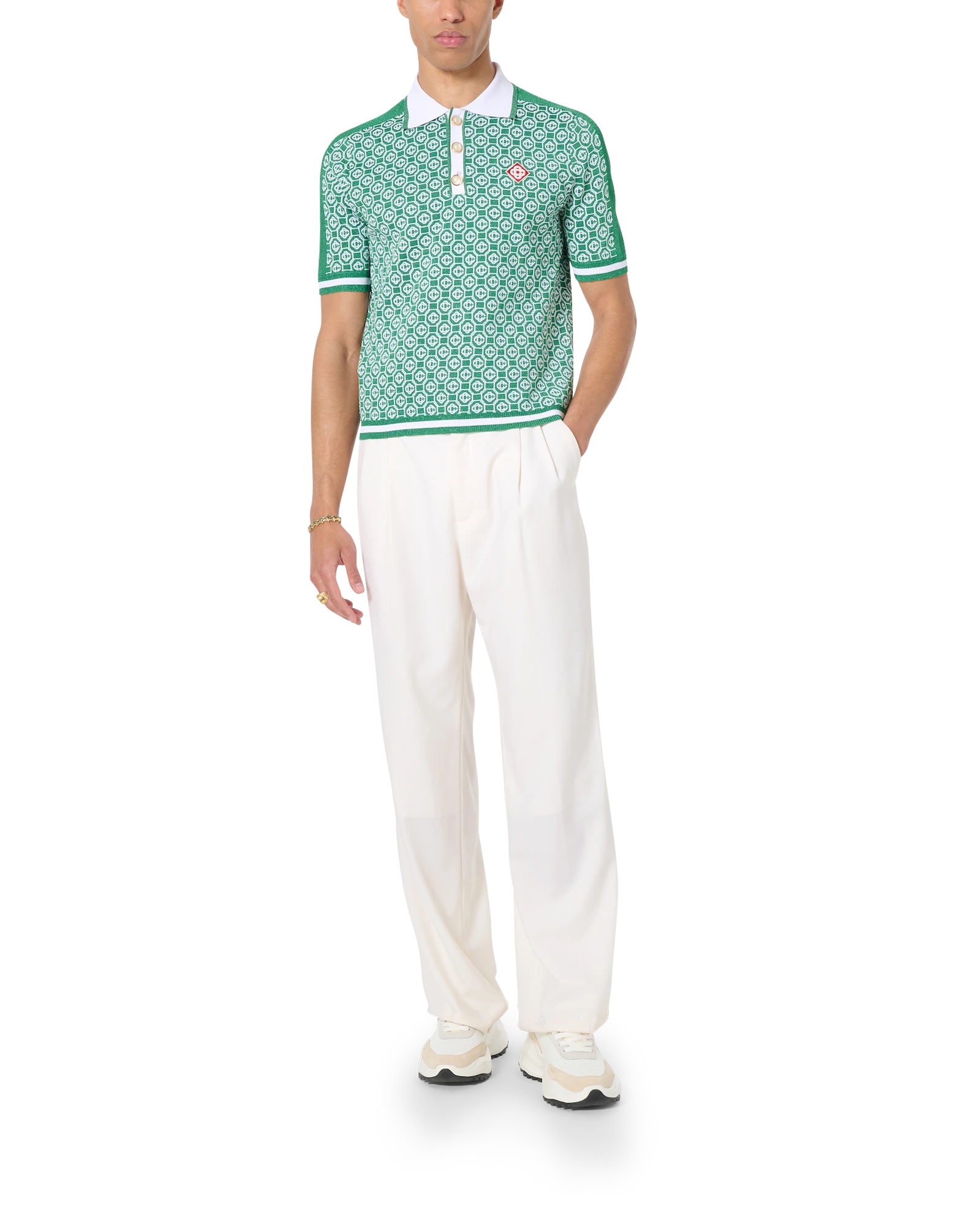 Polo en jacquard