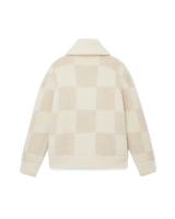 Checked Boucle Cardigan