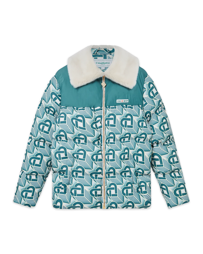 Heart Monogram Puffer Jacket