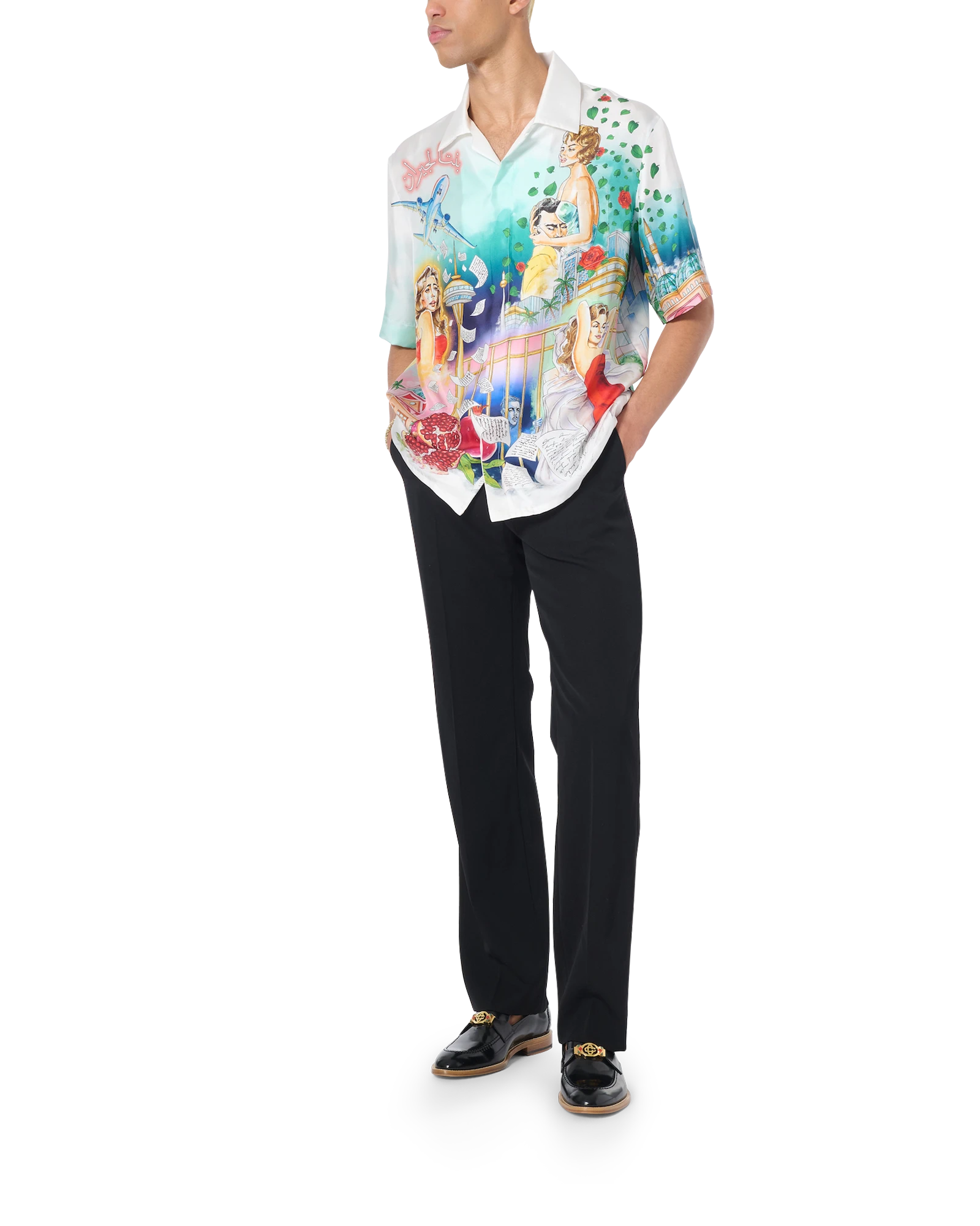 La Liaison Short Sleeve Silk Shirt