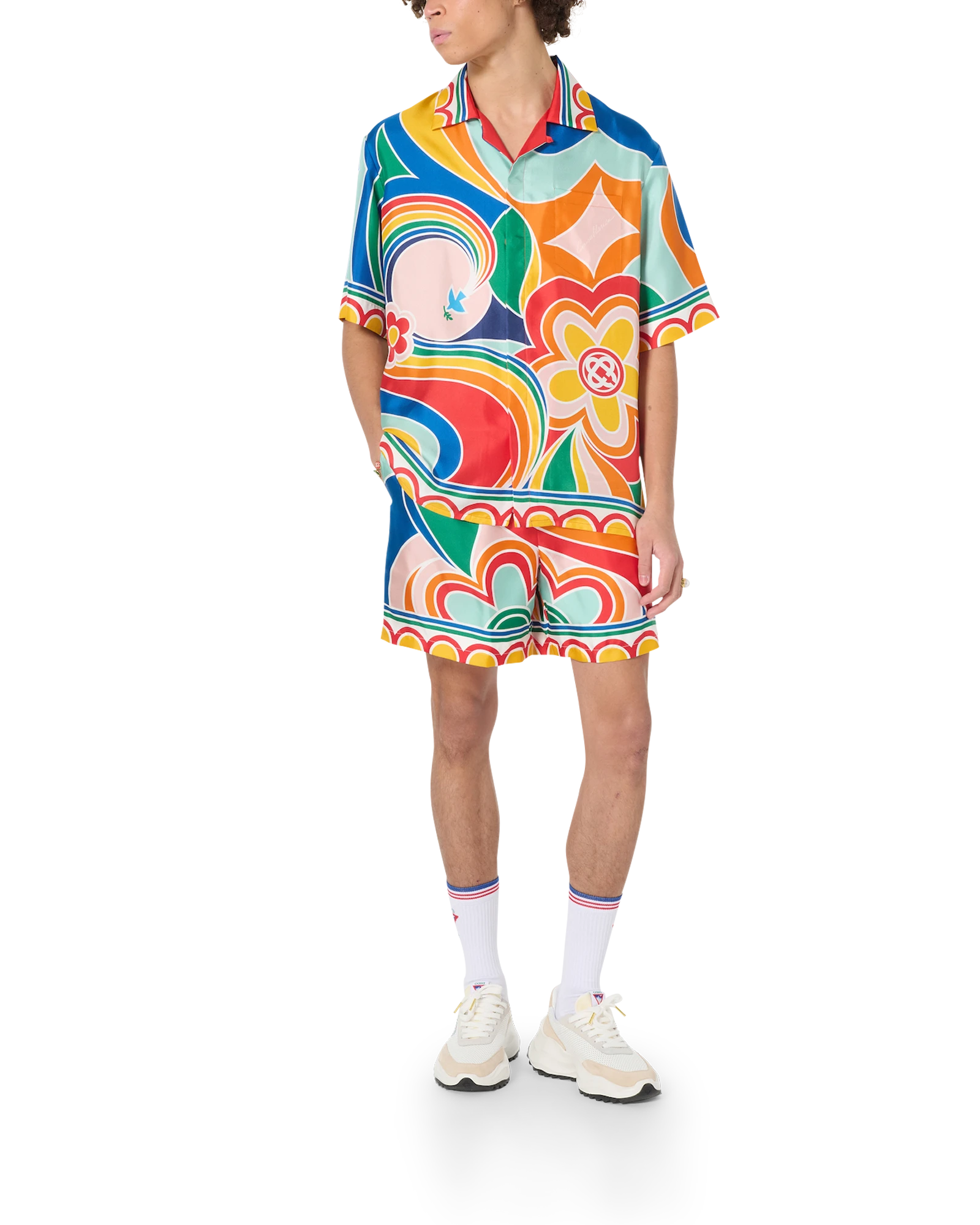 Le Pouvoir Des Fleurs Silk Shorts