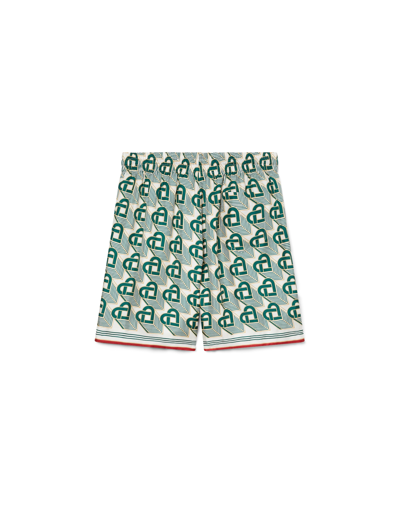 Heart Monogram Silk Shorts