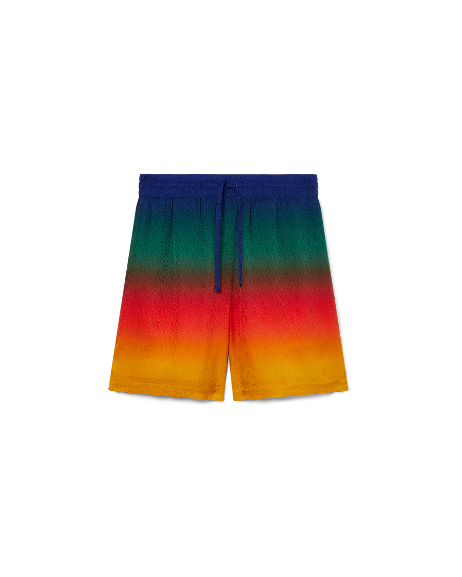 Peace Gradient Silk Shorts