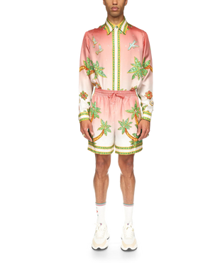 Lagos Tennis Club Long Sleeve Silk Shirt