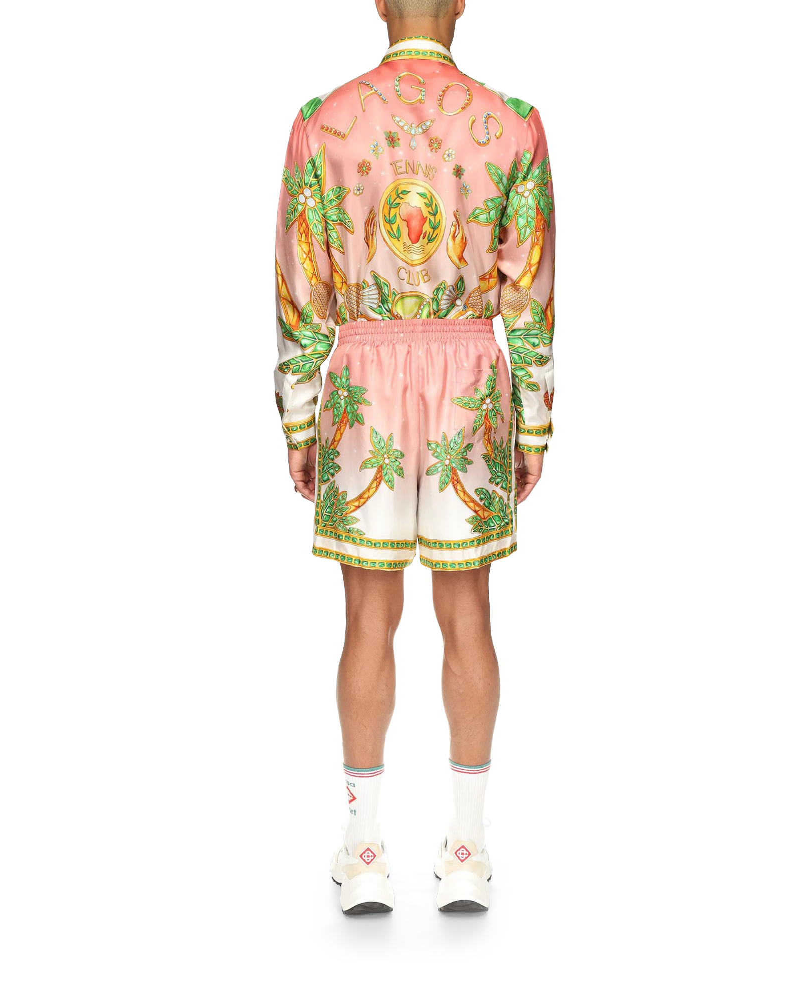 Lagos Tennis Club Long Sleeve Silk Shirt