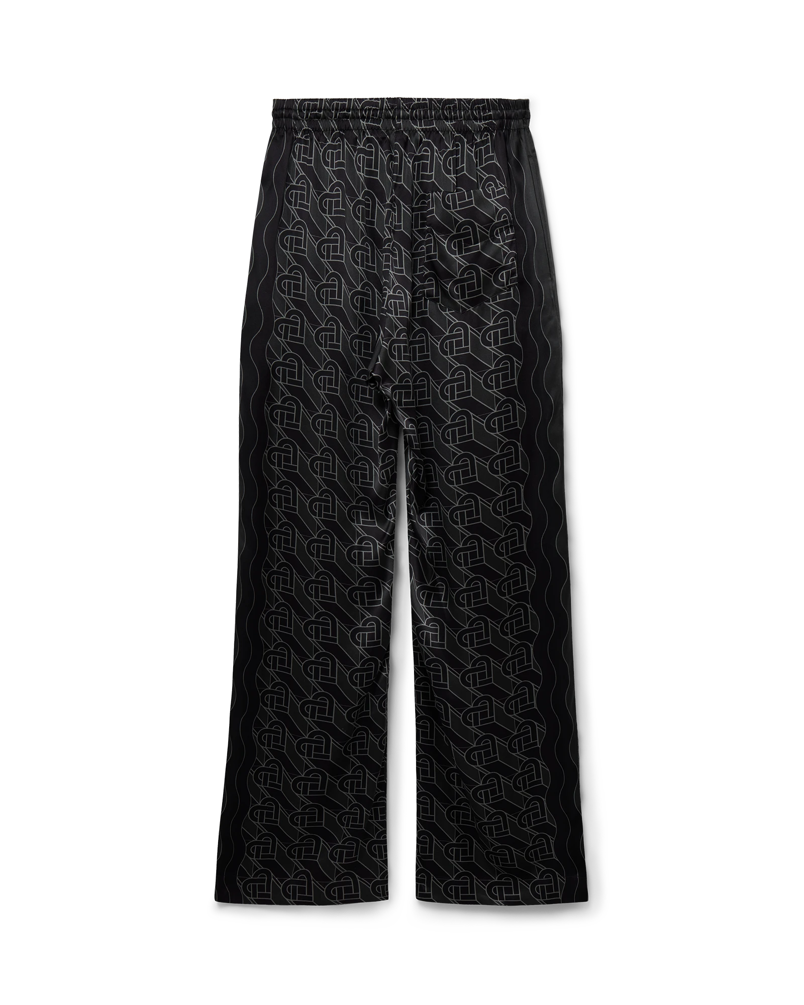 Heart Monogram Pyjama Silk Trousers