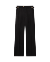 Straight Leg Silk Trousers