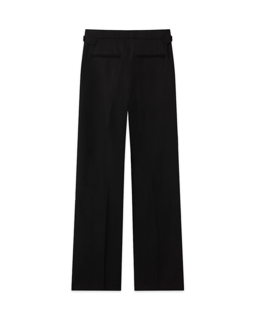 Straight Leg Silk Trousers