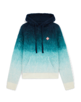 Gradient Mohair Hooded Sweatshirt