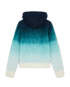 Gradient Mohair Hooded Sweatshirt