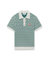 Column Jacquard Monogram Polo Shirt