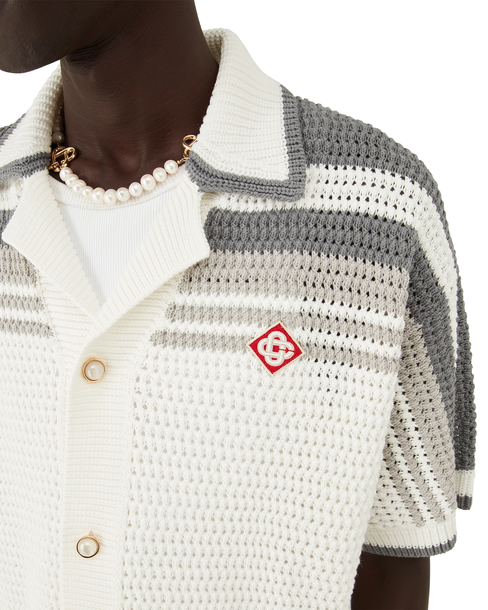 Chemise de tennis en crochet