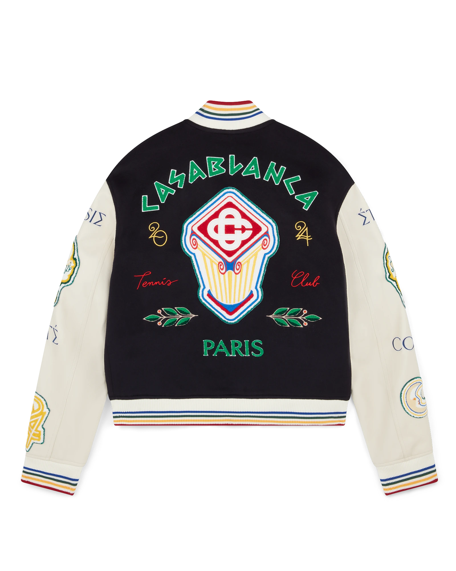 Chenille Patchwork Bomber Jacket