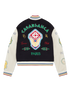 Chenille Patchwork Bomber Jacket