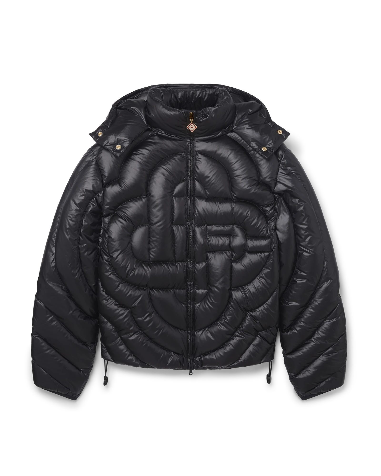 Monogram Quilted Nylon Down Puffer Jacket