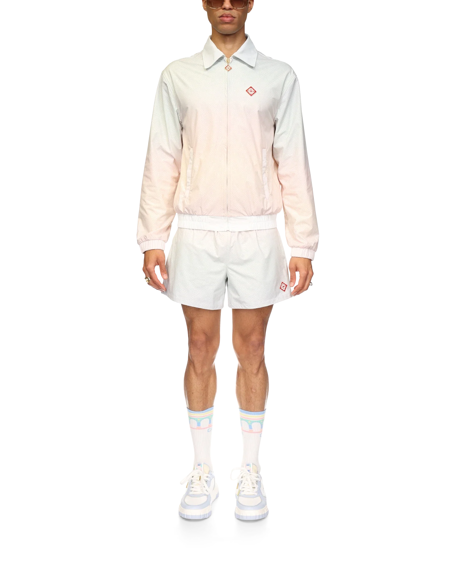 Gradient Laser Detail Track Jacket