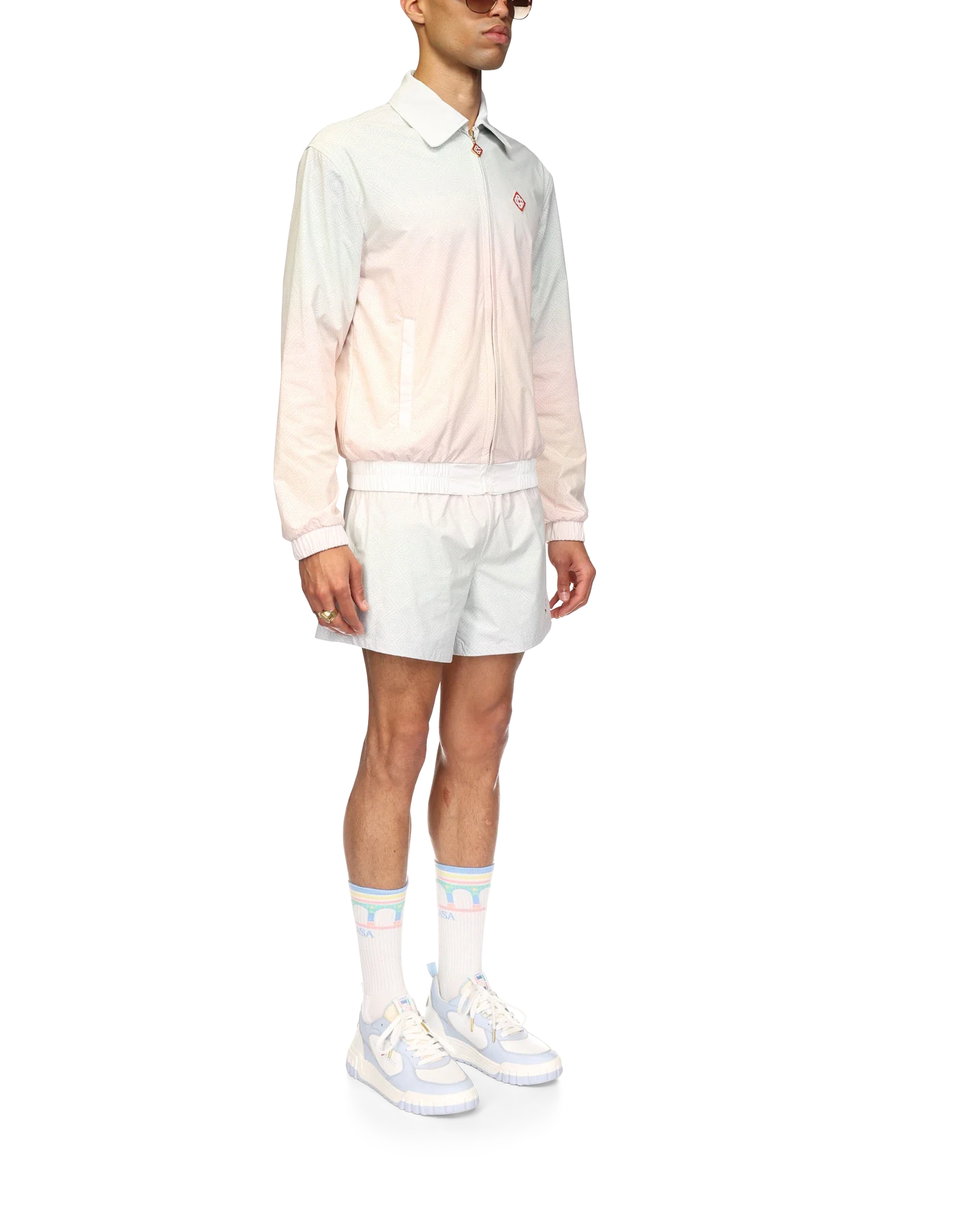 Gradient Laser Detail Track Jacket