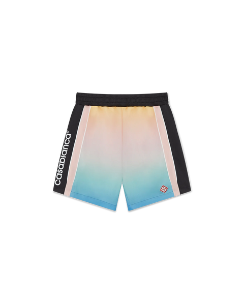 Pastel Gradient Football Shorts | Casablanca Paris Pastel Gradient Football Shorts | Casablanca Paris