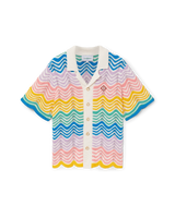 Gradient Wave Knit Shirt