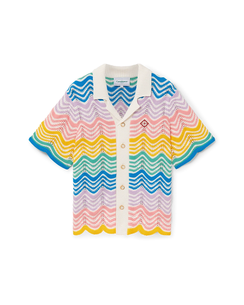 Gradient Wave Knit Shirt | Casablanca Paris