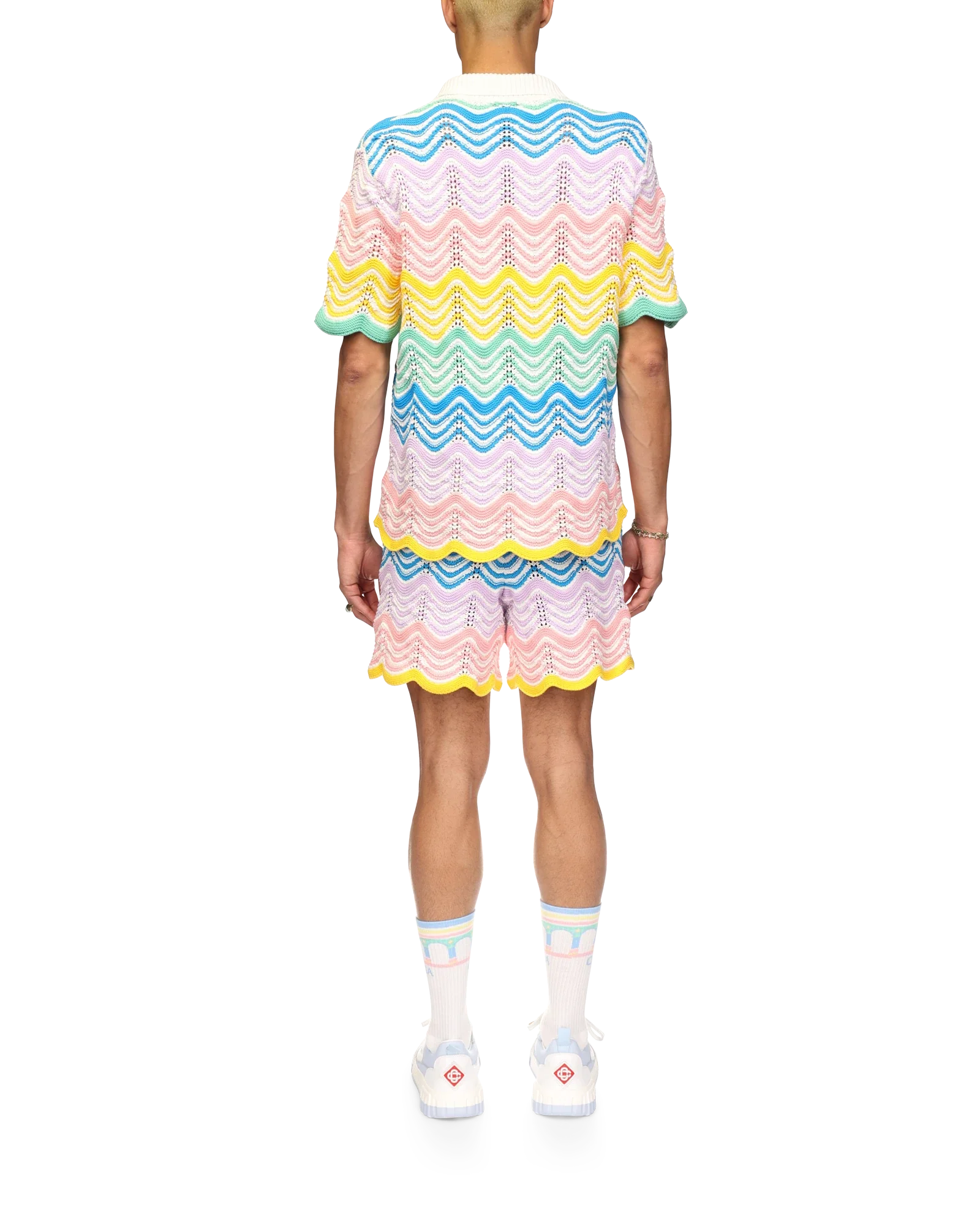 Gradient Wave Knit Shirt