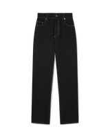 Jacquard Denim Jeans