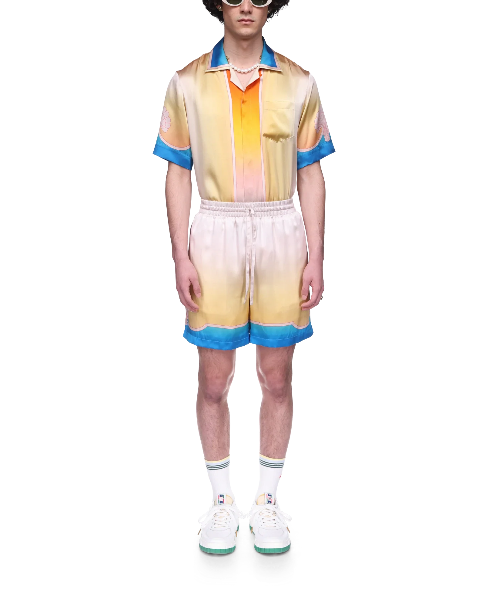 L'Arc Coloré Silk Shorts