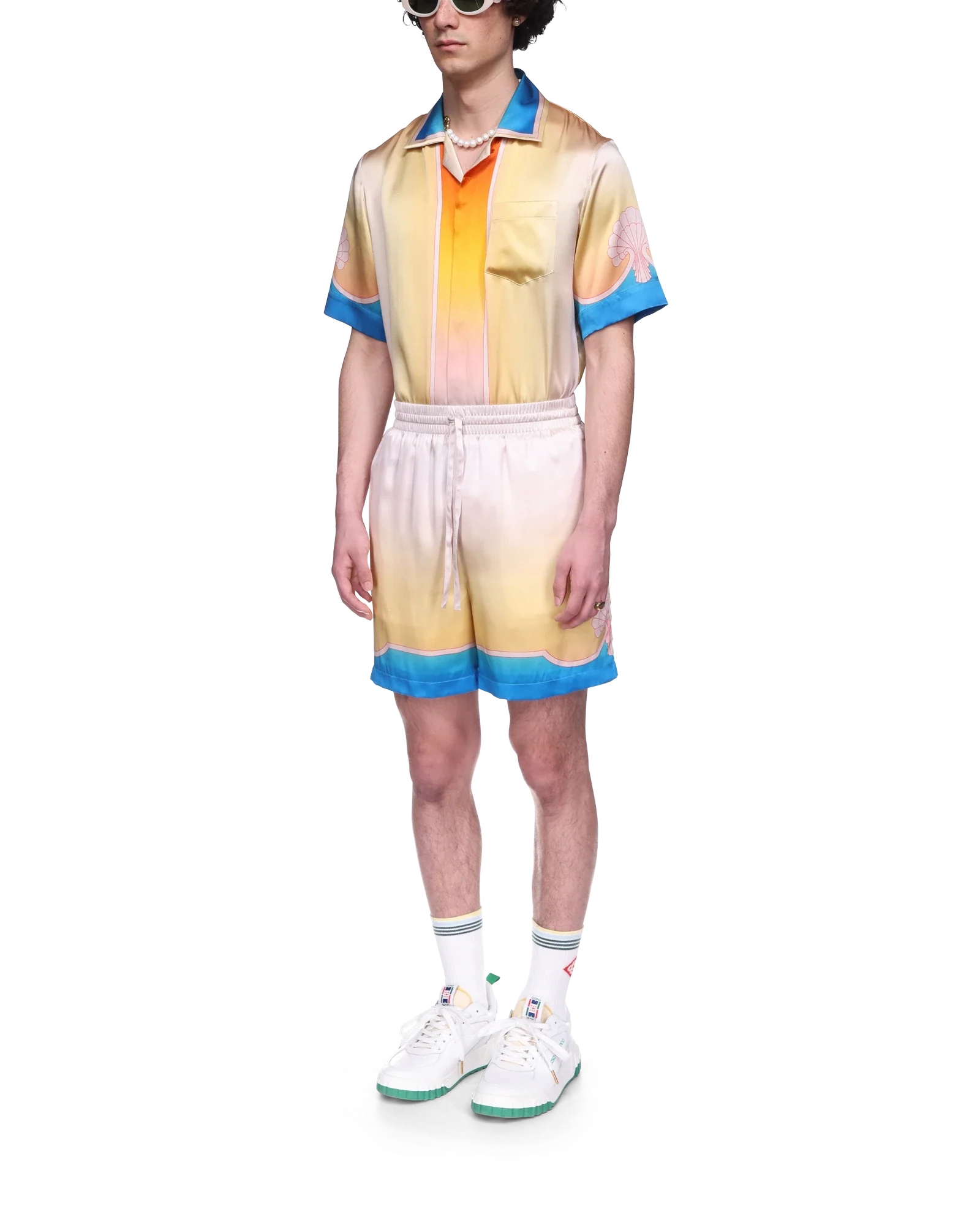 L'Arc Coloré Silk Shorts