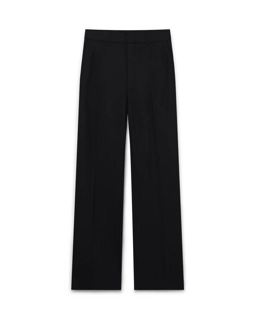 Straight Leg Wool Trousers