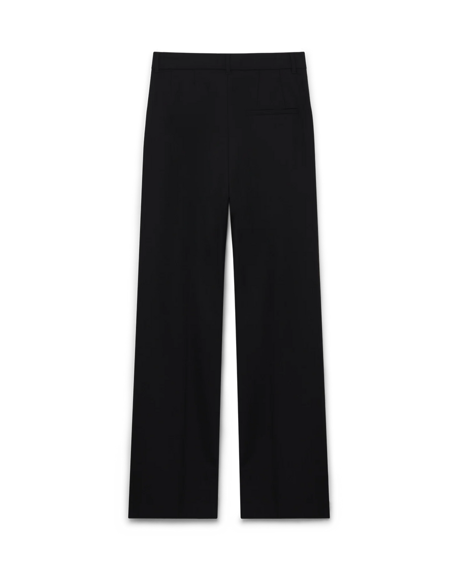 Straight Leg Wool Trousers