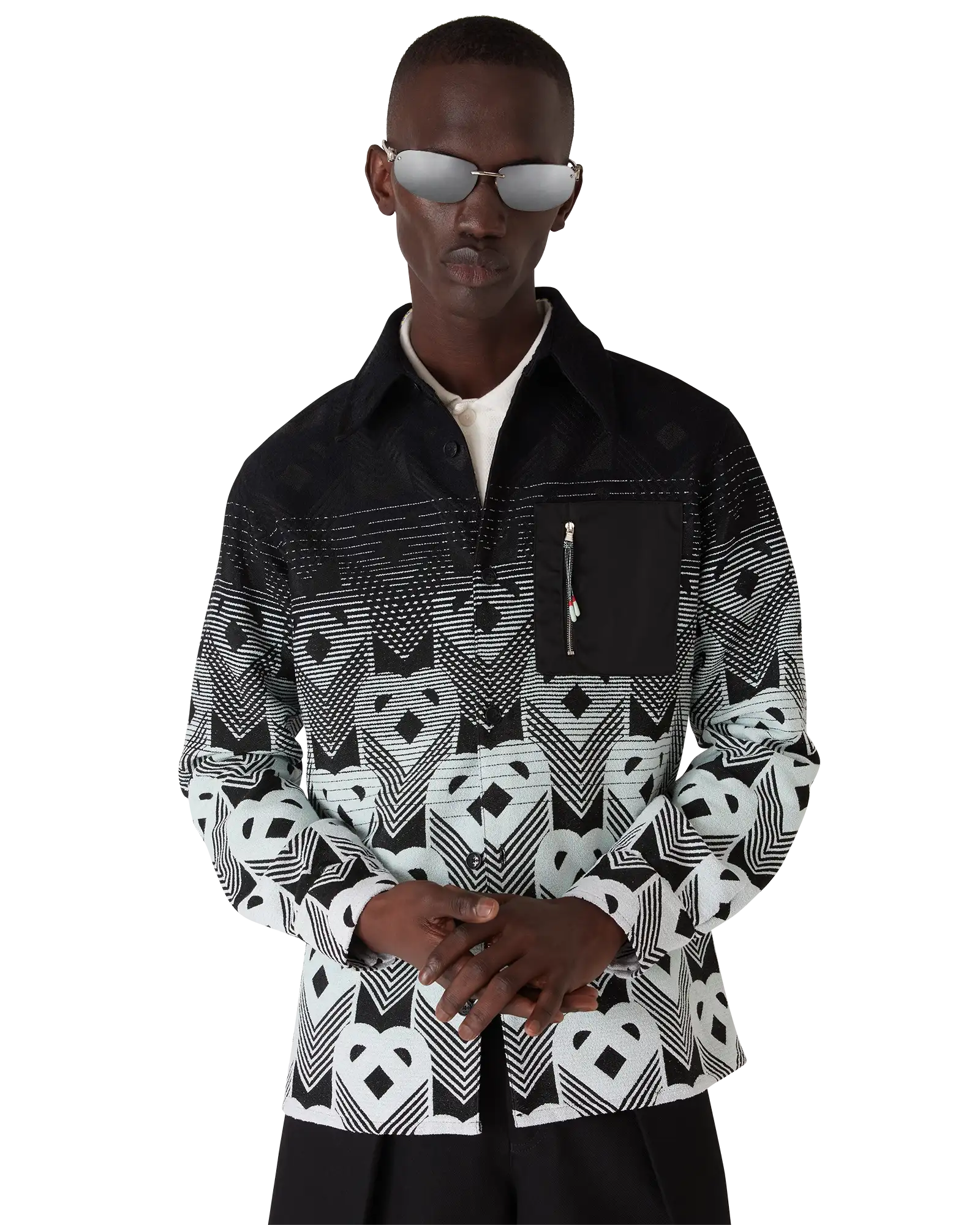 Gradient Monogram Shacket