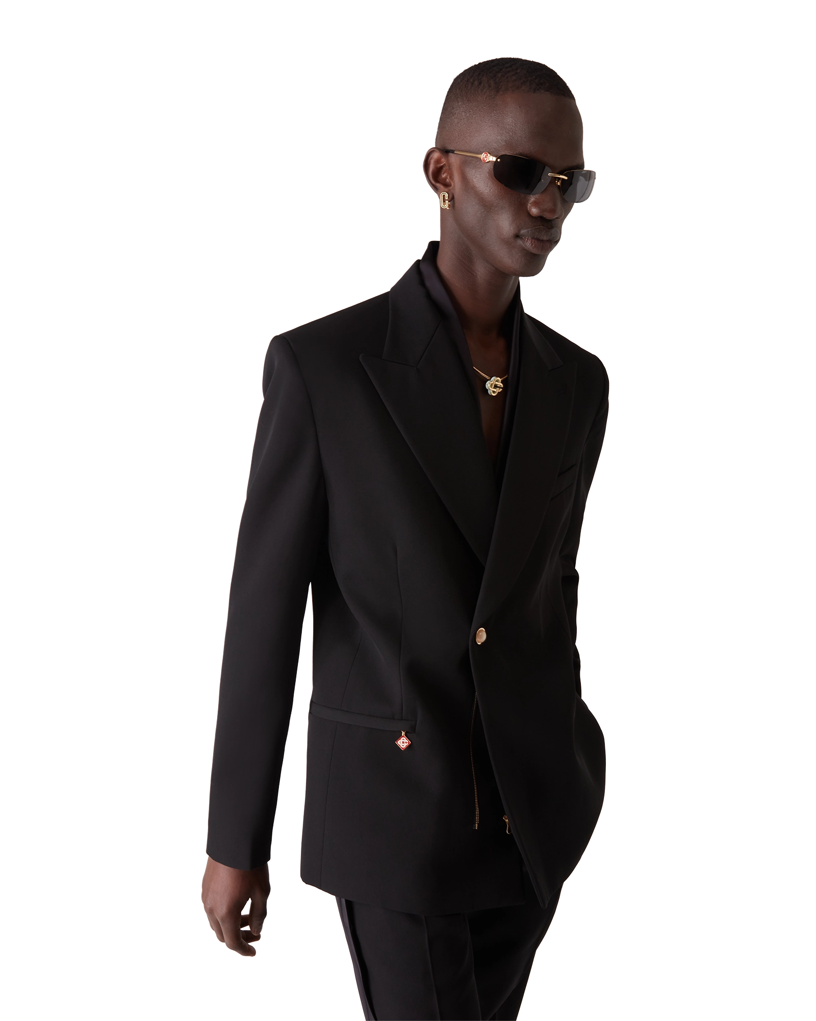 Wool Pleated Trousers