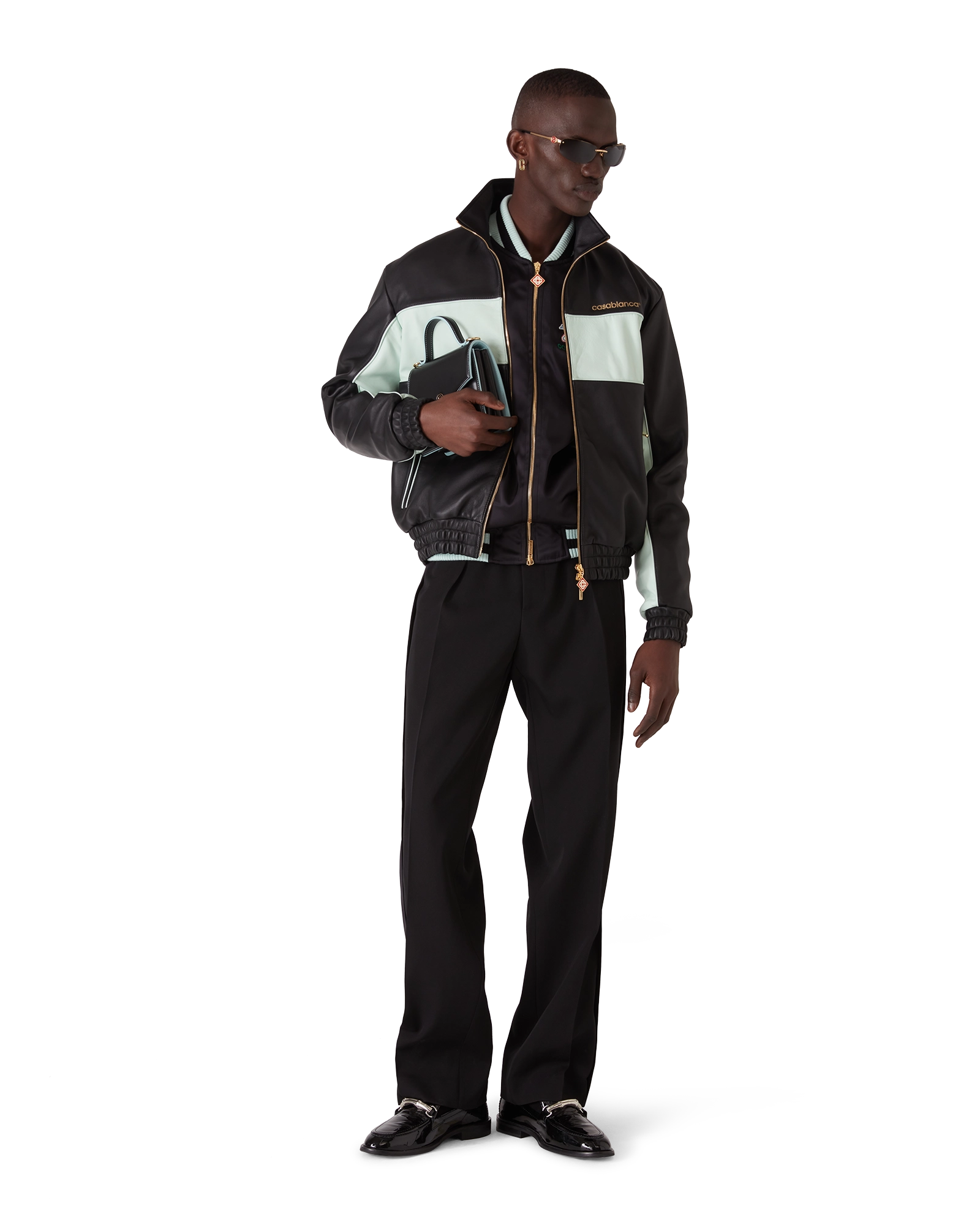 Leather Track Jacket