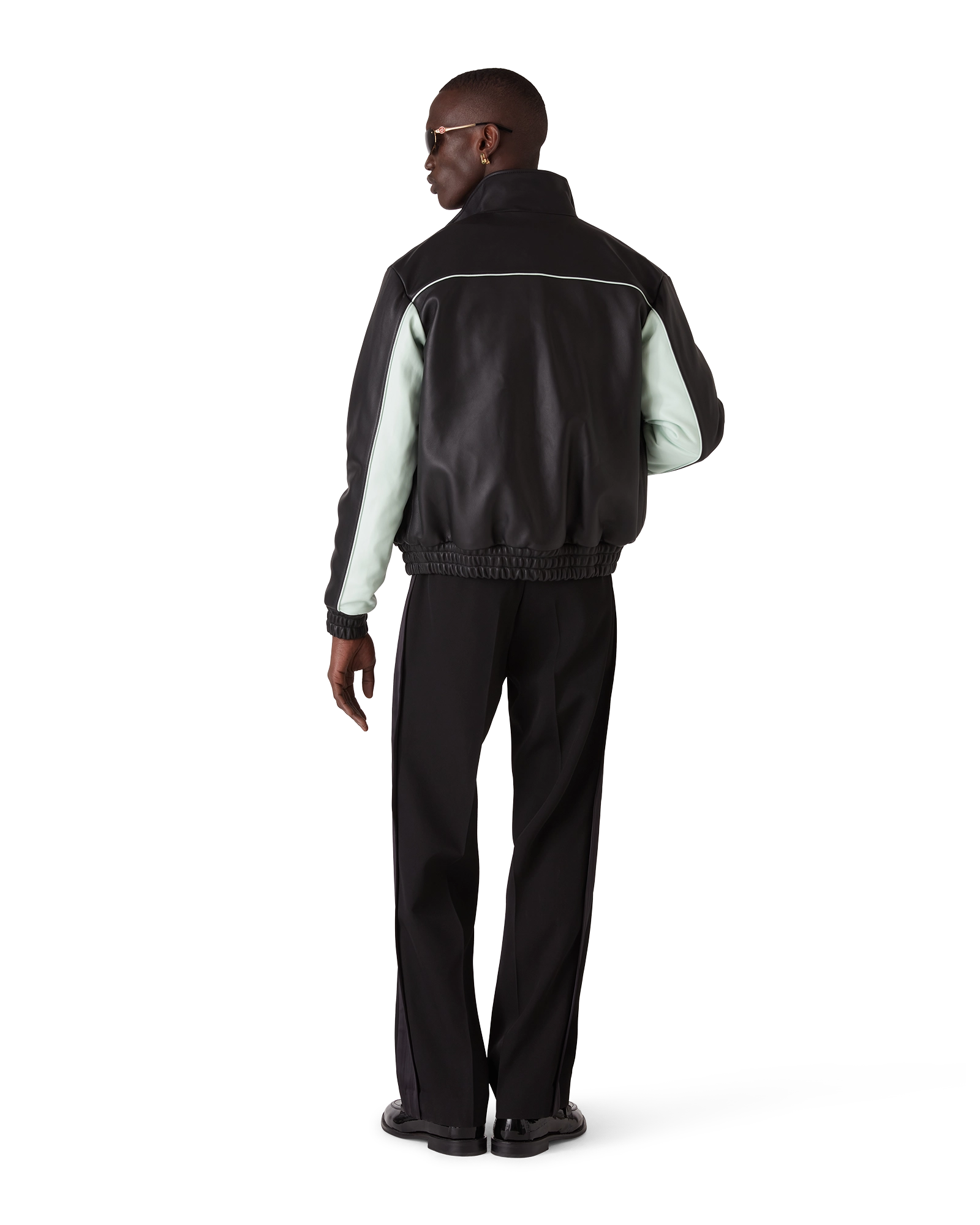 Leather Track Jacket