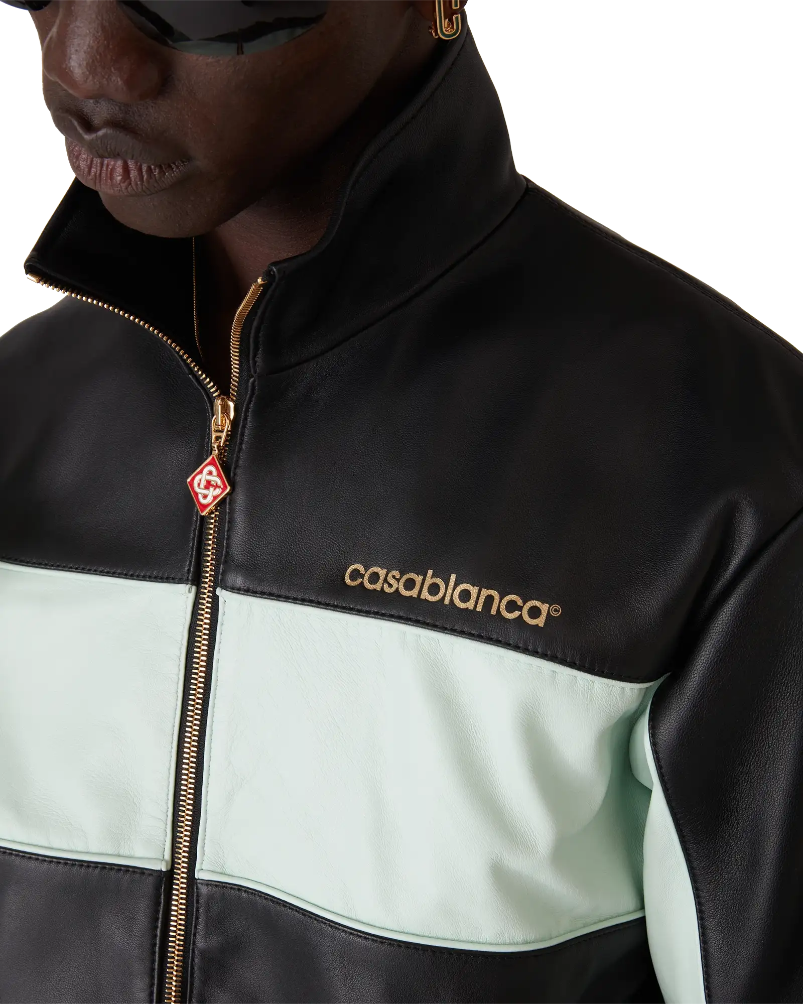 Leather Track Jacket