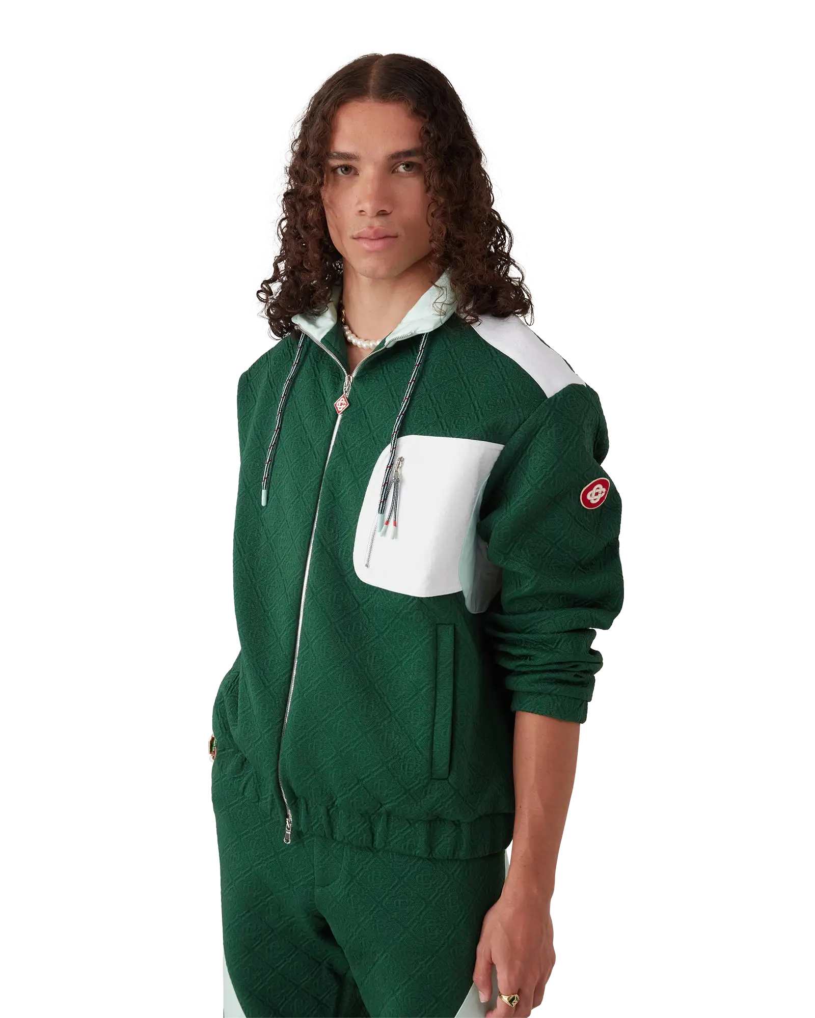 Nylon Monogram Jacquard Jacket