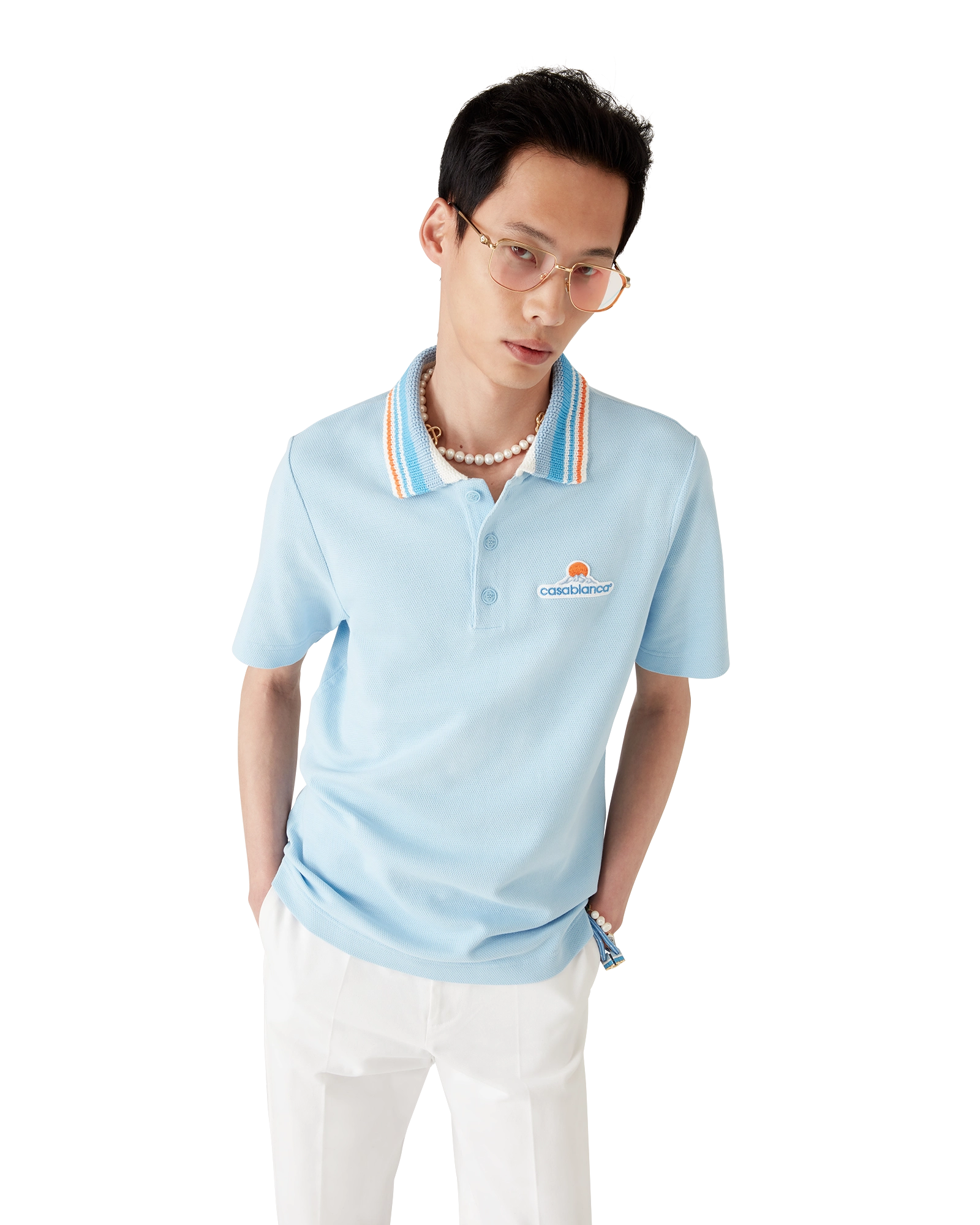 Knit Pique Short Sleeve Polo Shirt