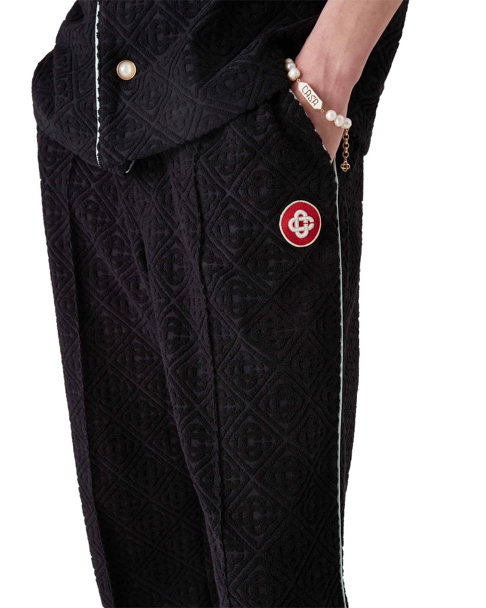 Monogram Jacquard Towelling Trousers