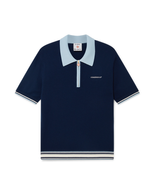 Merino Knit Tennis Polo Shirt