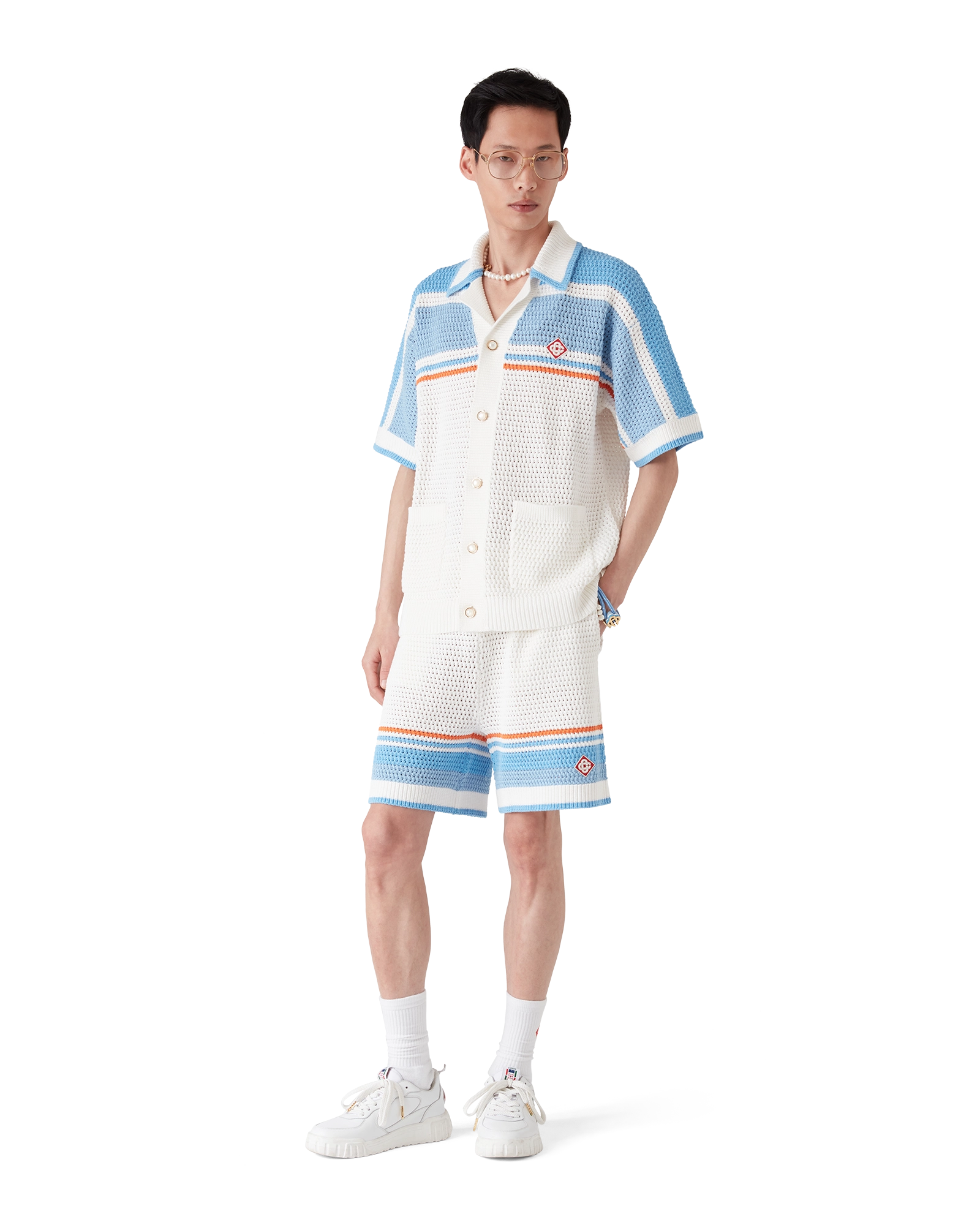 Cotton Tennis Crochet Shorts