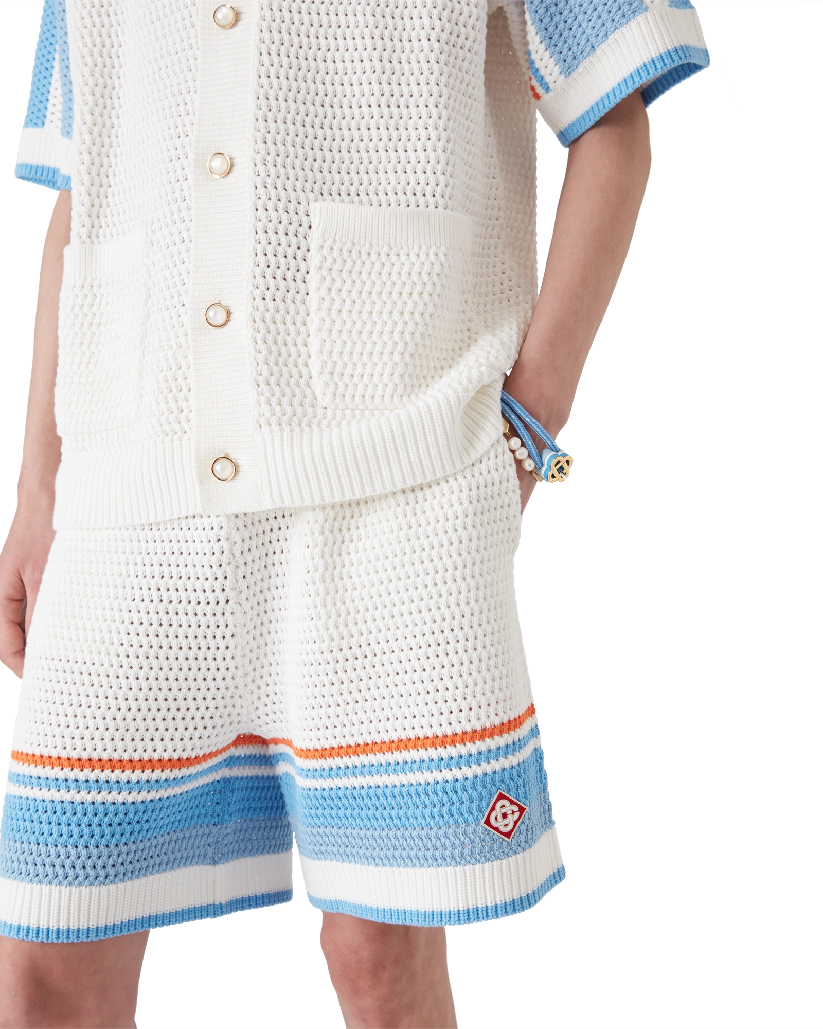 Cotton Tennis Crochet Shorts