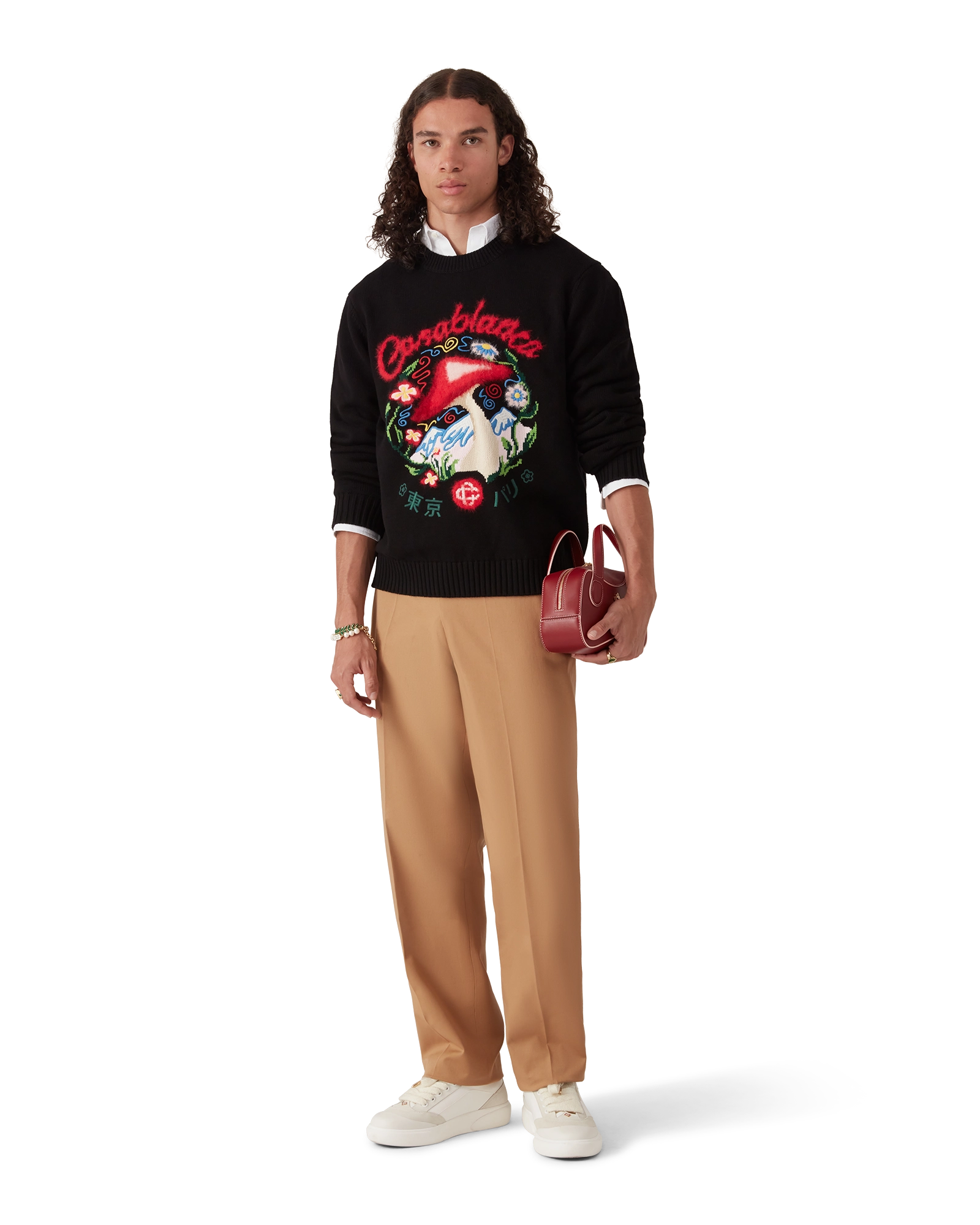 Cotton Embroidered Mushroom Jumper