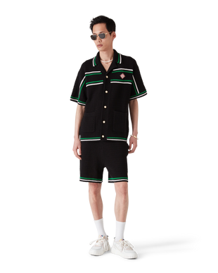 Tennis Short Sleeve Crochet Shirt