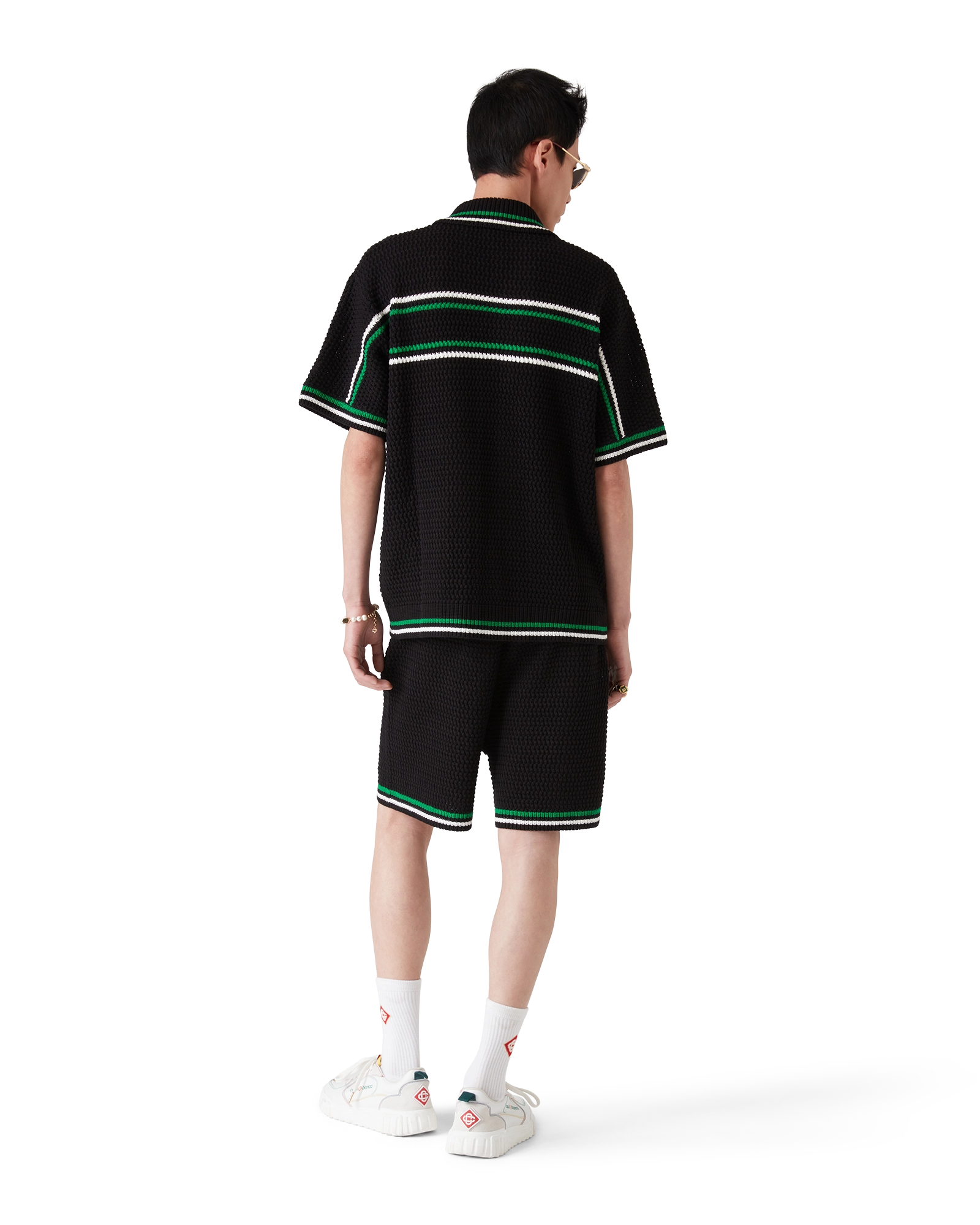 Chemise à manches courtes en crochet Tennis