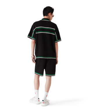 Tennis Short Sleeve Crochet Shirt