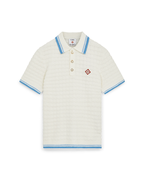 Cotton Boucle Polo Shirt – Casablanca Cotton Boucle Polo Shirt – Casablanca