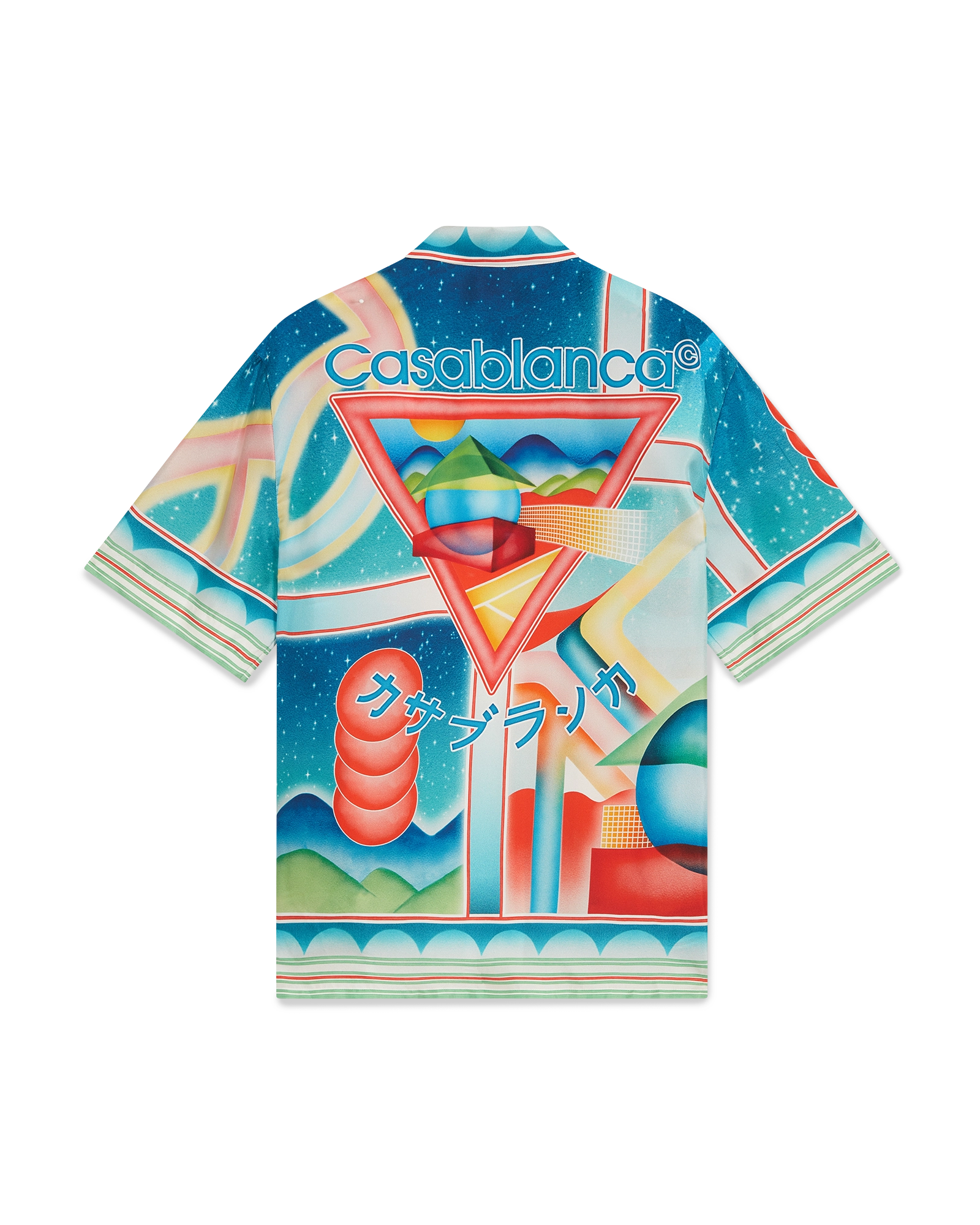 Galaxy Court Short Sleeve Silk Shirt