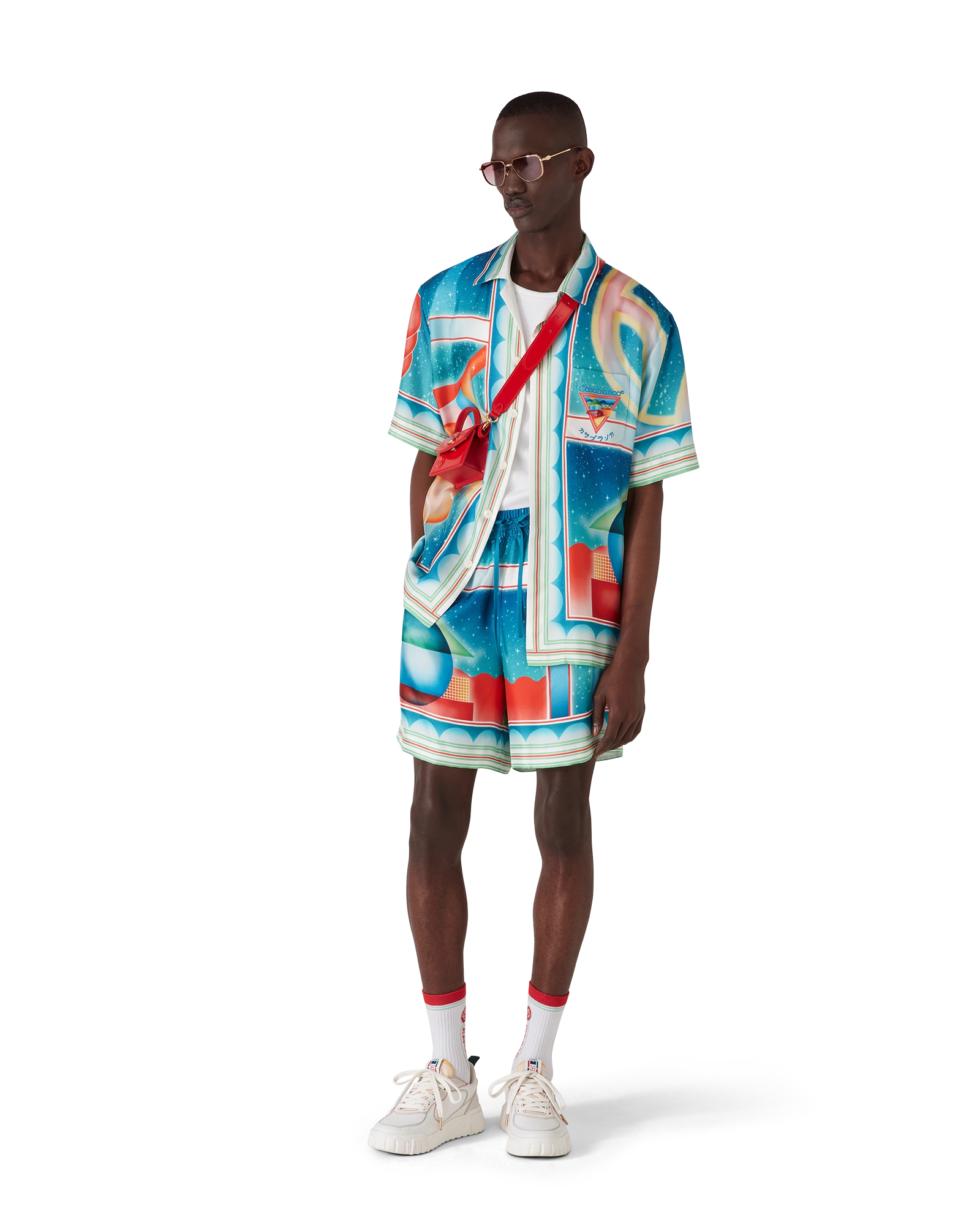 Galaxy Court Short Sleeve Silk Shirt