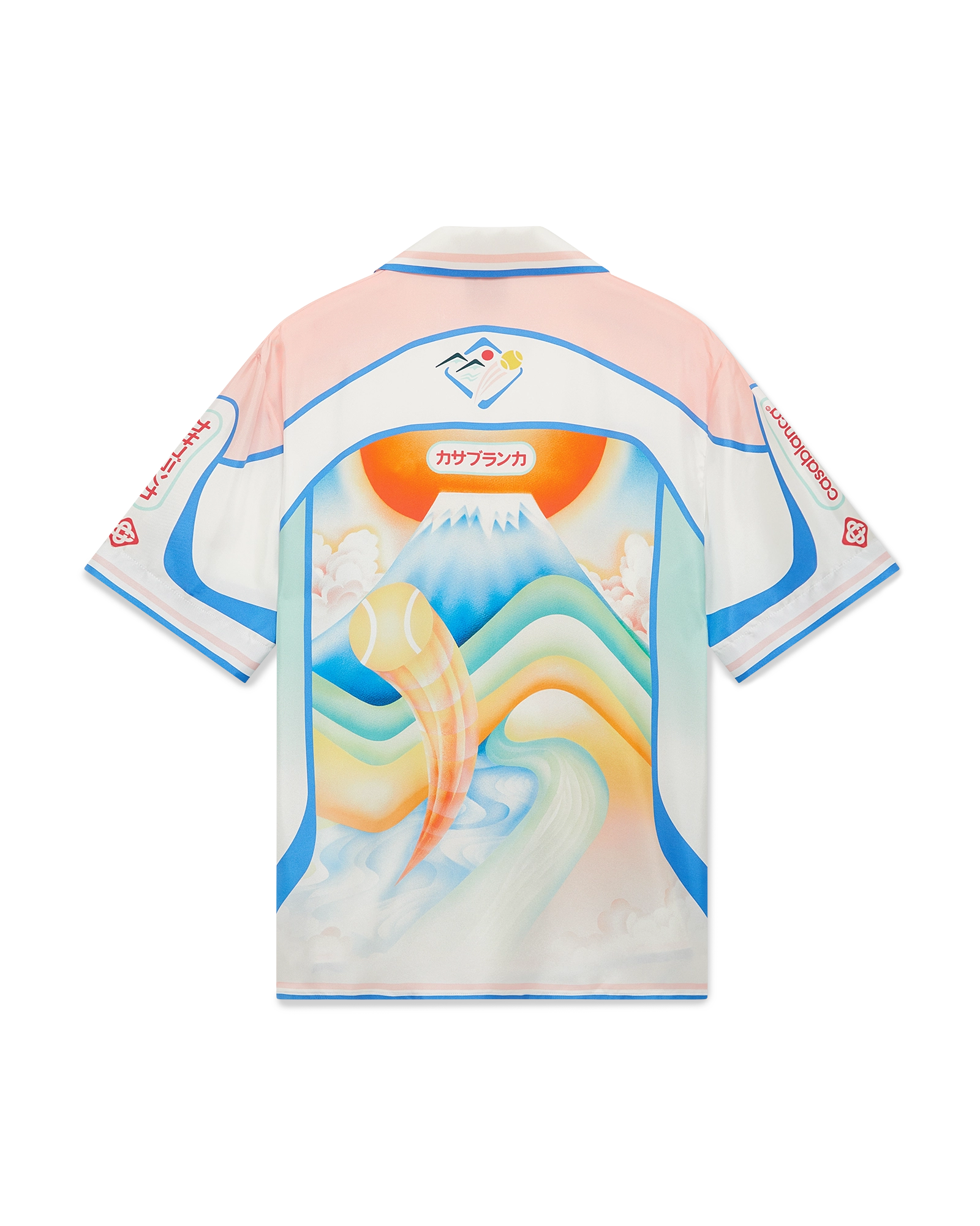 Fuji Dream Short Sleeve Silk Shirt