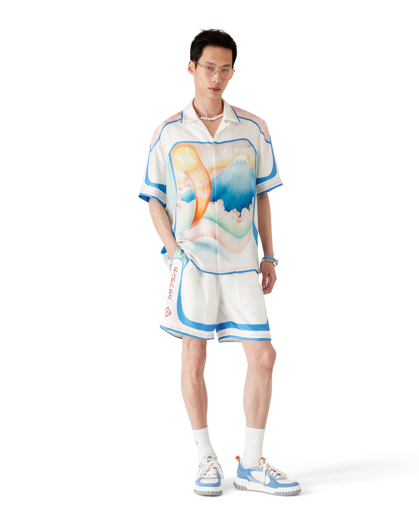 Fuji Dream Short Sleeve Silk Shirt